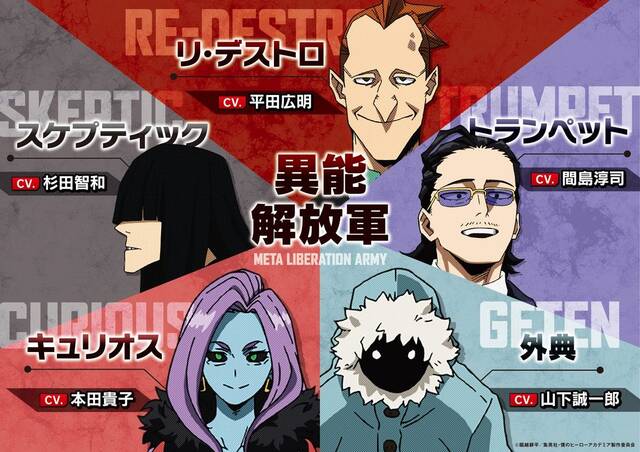 僕のヒーローアカデミア 異能解放軍のキャスト解禁 平田広明 杉田智和 山下誠一郎ら出演 21年7月3日 エキサイトニュース
