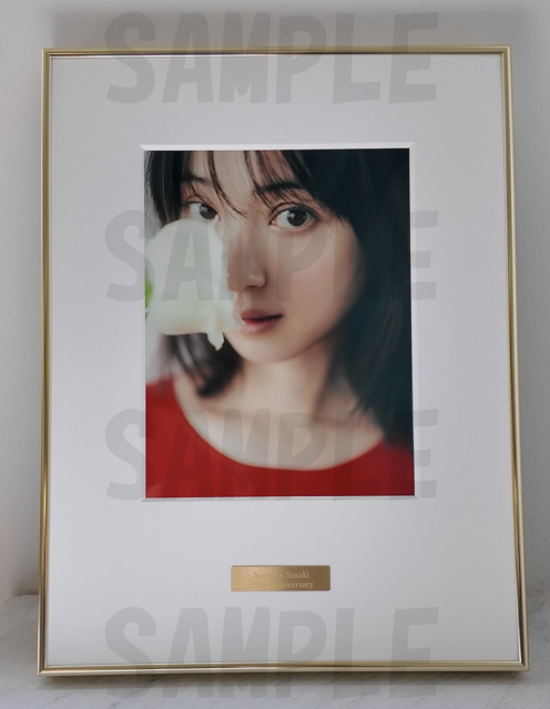 佐々木麦、【ケヤキ並木の道】、希少な額装用画集画、新品高級額 額装付 佐々木希、20年分の美しさを一枚に 未公開カットを“高級額装”で20枚