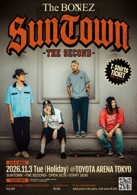 セット販売JESSE AND THE BONEZ 初期限定CD会場限定200枚 The BONEZ、JESSE復帰で活動再開 TOYOTA ARENA TOKYOワンマン決定