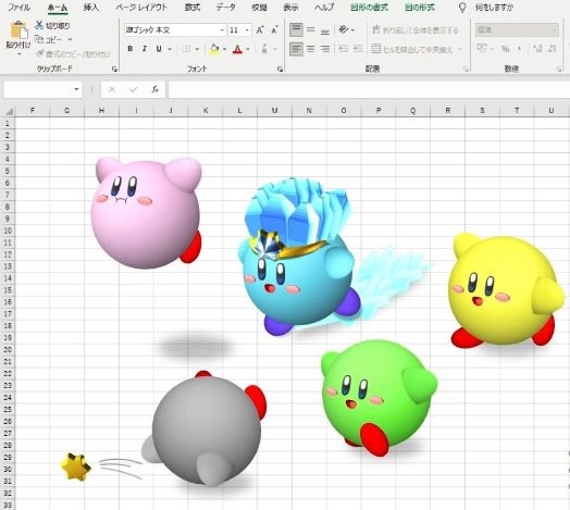 エクセルで描いた3d カービィ が話題 きっかけは パソコン使えない上司 への救いの手 21年10月28日 エキサイトニュース
