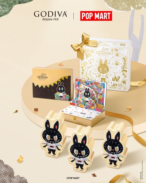 ゴディバが“ラブブ”とコラボ 濃厚チョコ＆ドリンク＆ソフトクリームで