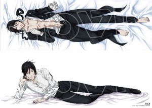 セバスチャン　等身大　抱き枕カバー　黒執事　劇場版 胸元を大胆にはだけ“肌色たっぷり”の『黒執事』セバスチャン抱き枕