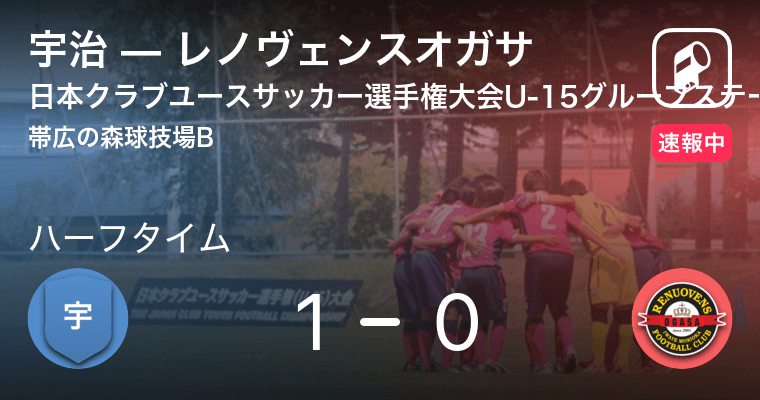 速報中 宇治vsレノヴェンスオガサは 宇治が1点リードで前半を折り返す 21年8月15日 エキサイトニュース