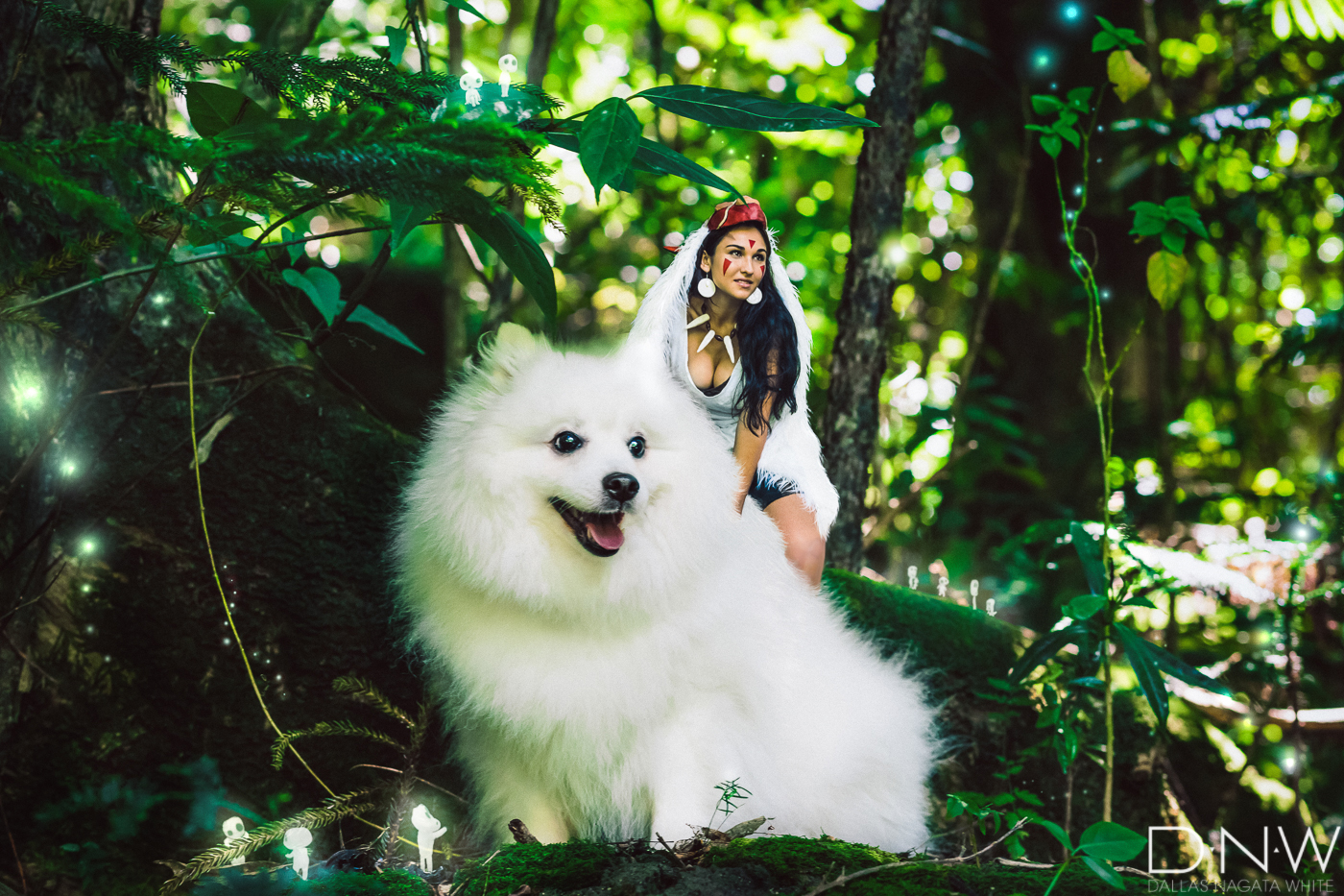 ハワイ在住アーティストの もののけ姫 コスプレ写真がレベル高っ ワンコもしっかり犬神の演技してるよ 17年7月日 エキサイトニュース