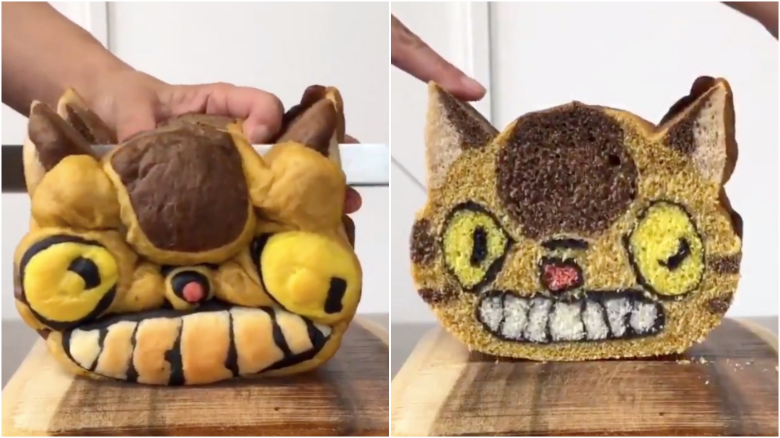 どこを切ってもトトロのネコバス 金太郎あめみたいな ネコバスパン 19年6月24日 エキサイトニュース