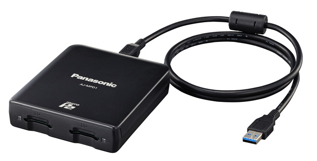 通販限定【AJ-PCD2G】 Panasonic P2メモリーカードリーダー 外付けハードディスク・ドライブ