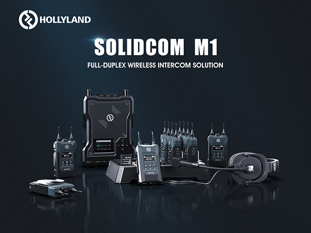 かわいい！ Hollyland Solidcom C1ワイヤレスインターホン全二重通信システム 6人用 1つのマスターと5つのリモートシングルイヤーヘッドフォンマイク1000フィートLOS範囲 