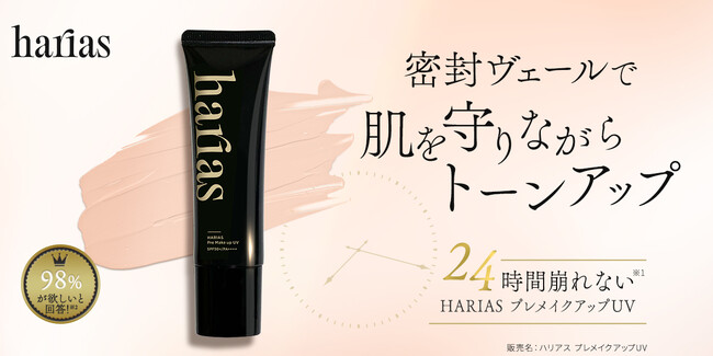 専用　ハリアス　ＵＶ化粧下地　メイクキープミスト　化粧仕上げパウダー HARIASシリーズから化粧下地とメイクキープミストが新登場