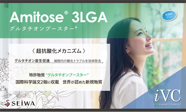 「Amitose(R) 3LGA」に肌のグルタチオン産生を促すグルタチオンブースター(R) としての効果を確認。 - エキサイトニュース