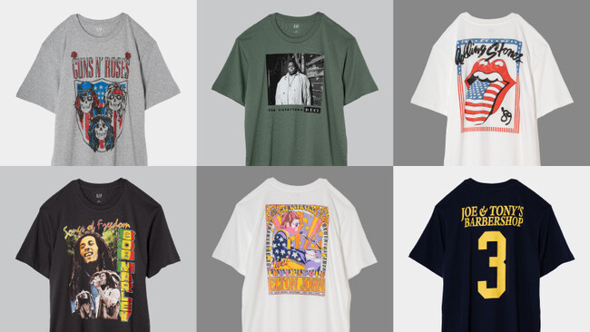 Gap、60～90年代のミュージックシーンを席巻したレジェンドアーティストとのコラボTシャツを5月21日に発売 (2024年5月16日) -  エキサイトニュース