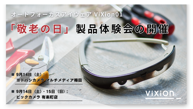 オートフォーカスアイウェア ViXion01 速い