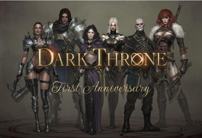 Epic LeagueのRPG『Dark Throne（ダークスローン）』全世界配信１週年記念イベントを実施中!!️