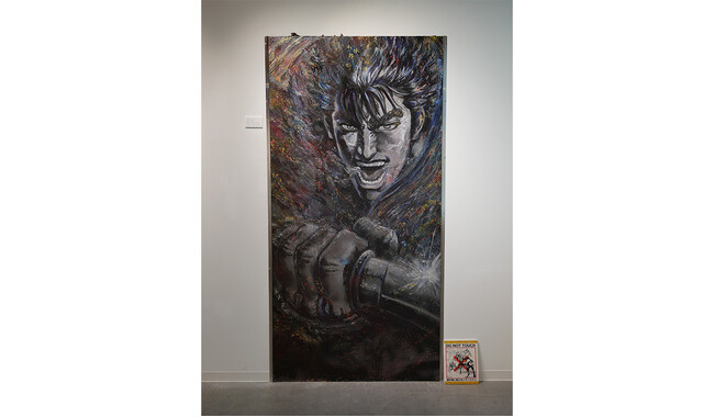 漫画家・原哲夫史上、最大にして最重量のアート！鉄の表面に描かれる