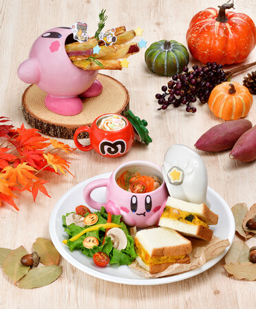 星のカービィの『Kirby Cafe (カービィカフェ)』にて秋が旬のかぼちゃ