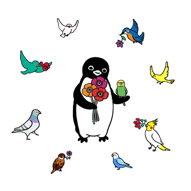 大丸福岡天神店】坂崎 千春『ペンギンFUKUOKA・春の宴』アート＆グッズ