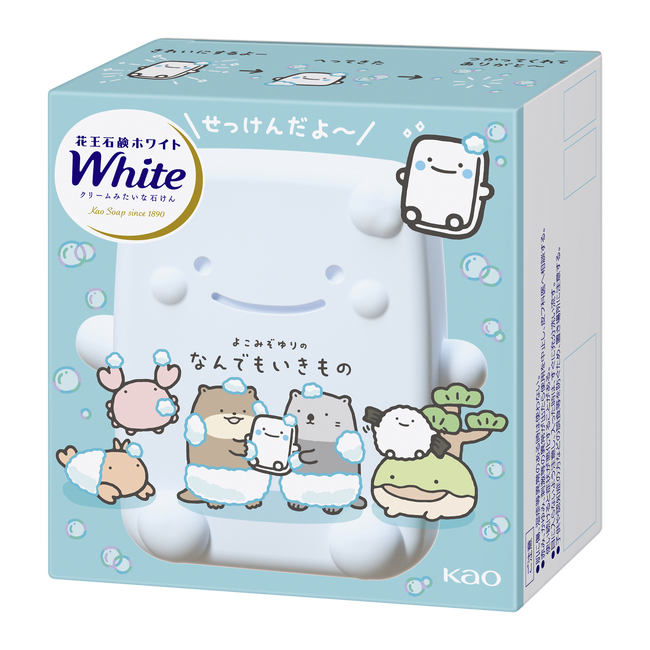 花王石鹸ホワイト」から「なんでもいきもの」とのコラボデザイン商品を