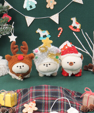 モブリー クリスマス マスコット アパレル専門店のコックス】ビジョンフリーゼのマスコット「PLUFFY
