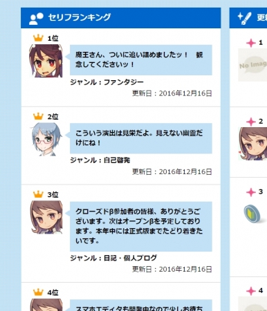 キャラクター会話に特化した 新スタイルの小説投稿サイト トークメーカー 正式スタート 16年12月19日 エキサイトニュース