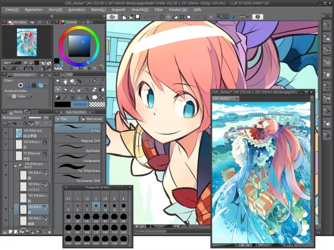 Clip Studio Paint が全世界同時バージョンアップ ドイツ語版の提供も開始 17年9月7日 エキサイトニュース