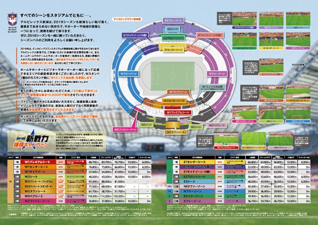 アルビレックス新潟19シーズンパス新規販売 継続受付中 19年2月1日 エキサイトニュース