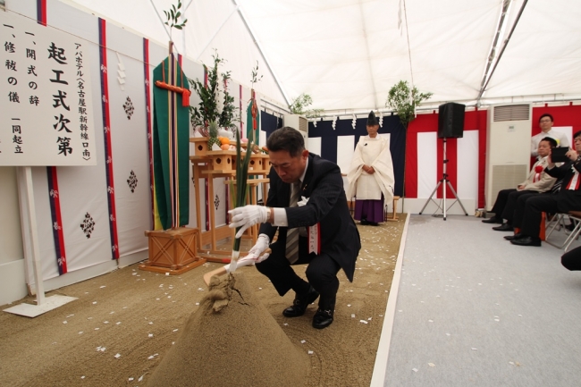 名古屋市 名駅エリア 2棟目 アパホテル 名古屋駅新幹線口南 起工式開催 19年8月日 エキサイトニュース