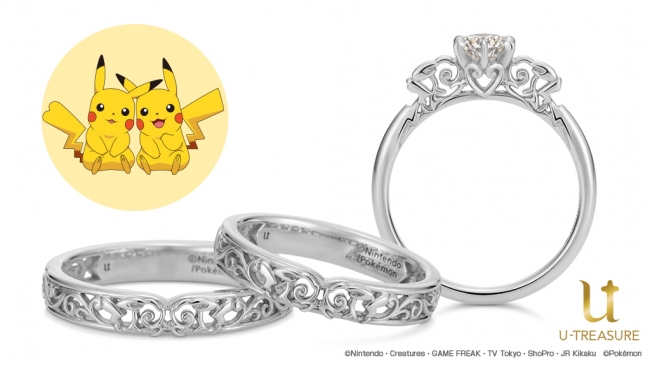 ポケモン オスとメスの ピカチュウ をモチーフにした婚約指輪 結婚指輪 11月5日 火 新発売 19年11月5日 エキサイトニュース