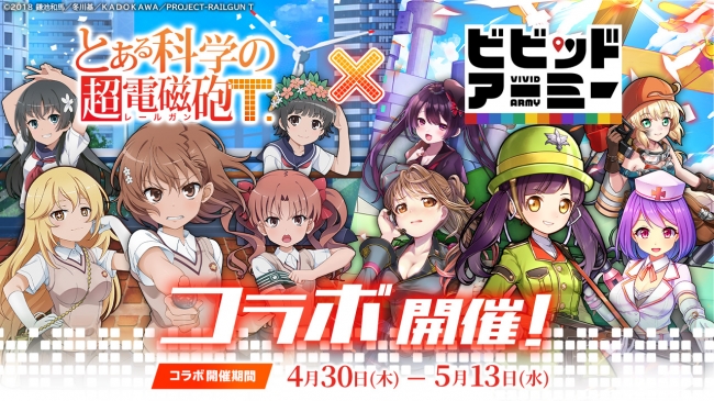 G123 とある科学の超電磁砲t ビビッドアーミー コラボがスタート 年4月30日 エキサイトニュース