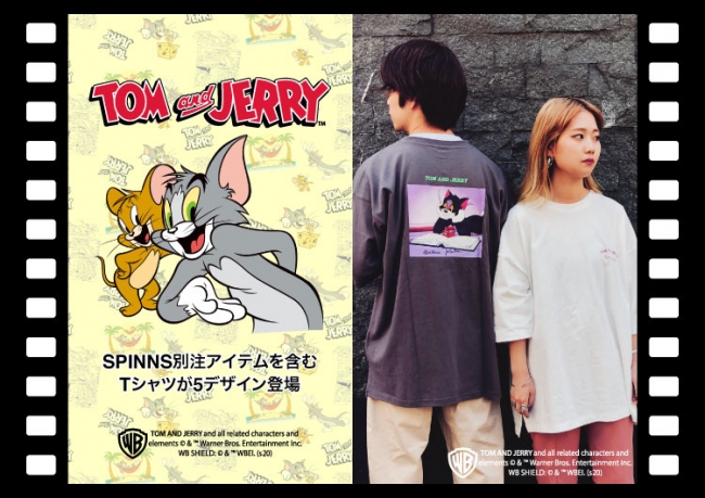 Spinnsから大人気アニメ トムとジェリー の別注アイテムを含むtシャツ5種類が登場 年6月19日 エキサイトニュース