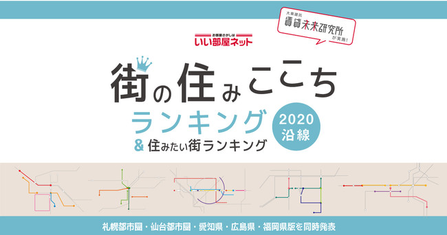 いい部屋ネット 街の住みここち沿線ランキング２０２０ 仙台都市圏版 発表 21年2月10日 エキサイトニュース