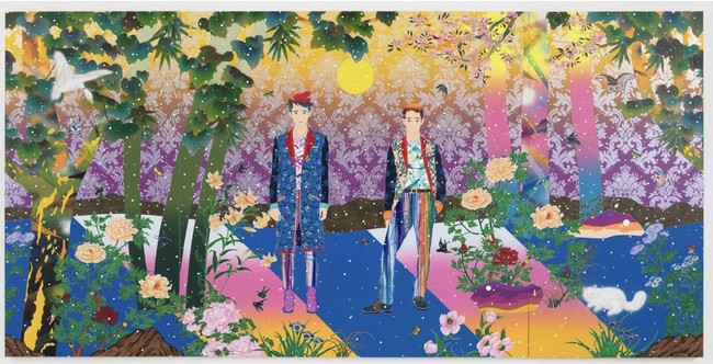 松山智一 新作「People With People」Art Fair Tokyo 2022での展示が決定 (2022年2月28日) -  エキサイトニュース