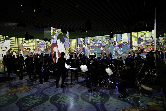 「浮世絵劇場 from Paris」× 東京交響楽団 360度巨大浮世絵映像とオーケストラの生演奏が作り出す、その場