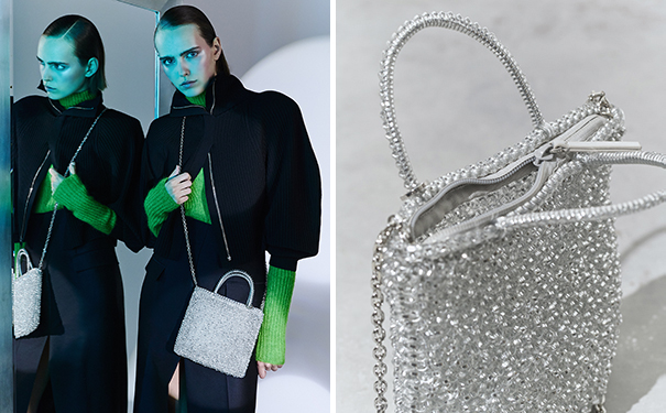 ♡アンテプリマ ゴールド（チェーン＝シルバー）ショルダーバッグ ミニ チェーン ♡アンテプリマ ゴールド（チェーン＝シルバー）ショルダー