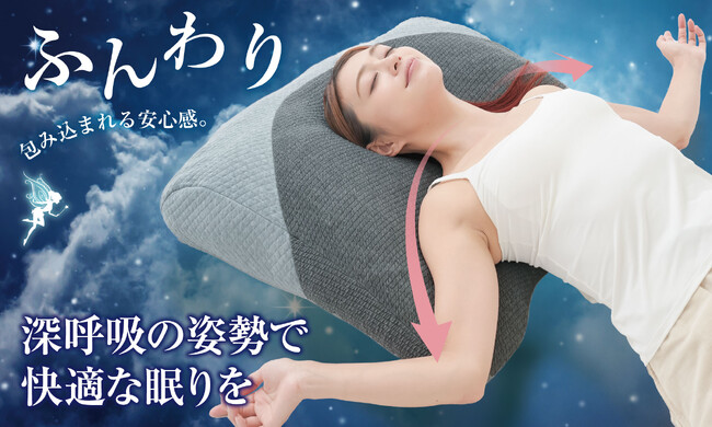 快眠へと導く寝姿勢にとことんこだわった深層呼吸まくら♪ (2024年12月