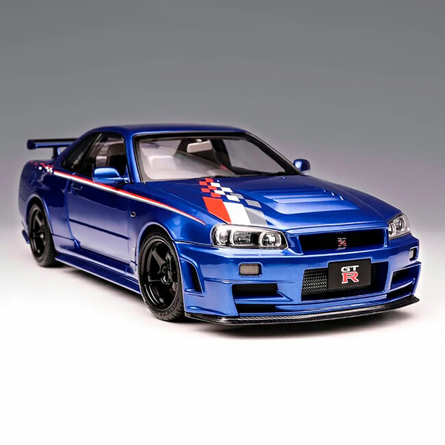 日産スカイライン GT-R (BNR34) の 1/18 スケールミニカーが CAMSHOP