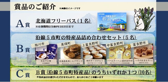 富良野・美瑛ノロッコ号に乗って当てよう！プレゼントキャンペーン」の
