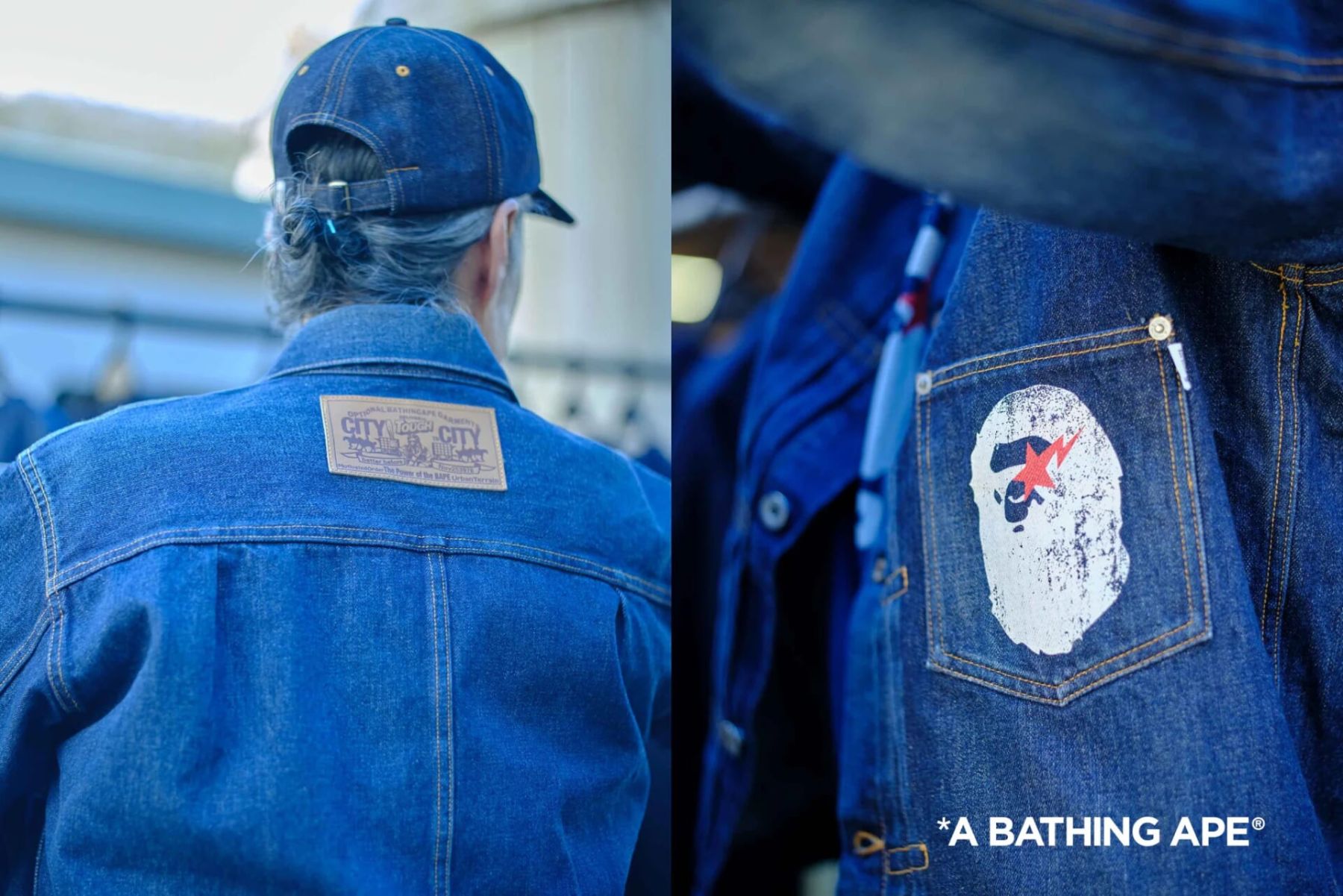 A・BATHING APE デニム シャツ ジャケット A BATHING APE®〉が2026年春夏シーズンに向けた“JAPAN DENIM