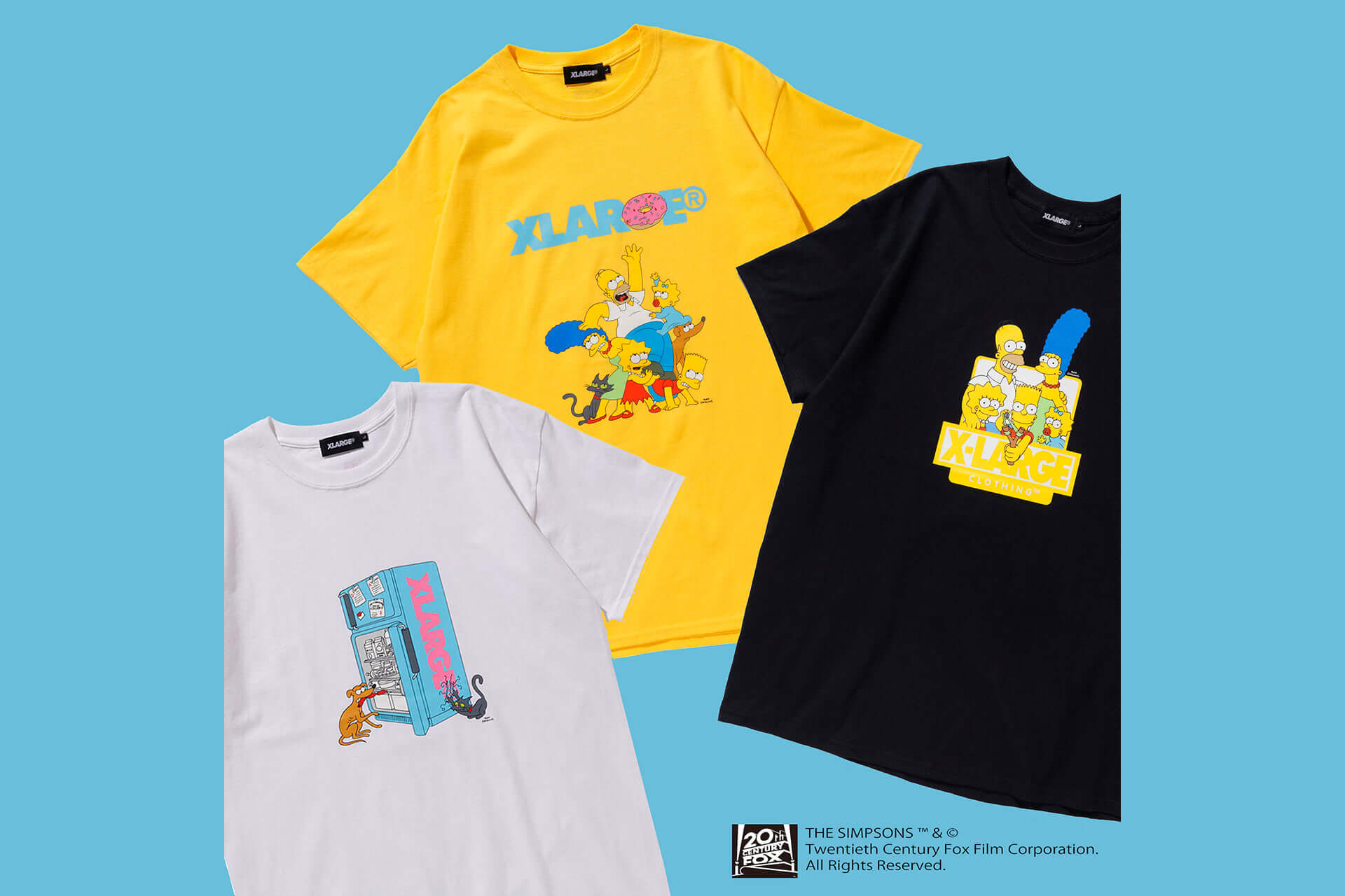 シンプソンズ一家がtシャツに 米人気アニメ ザ シンプソンズ Xlargeの第2弾コラボ作品が登場 19年7月19日 エキサイトニュース