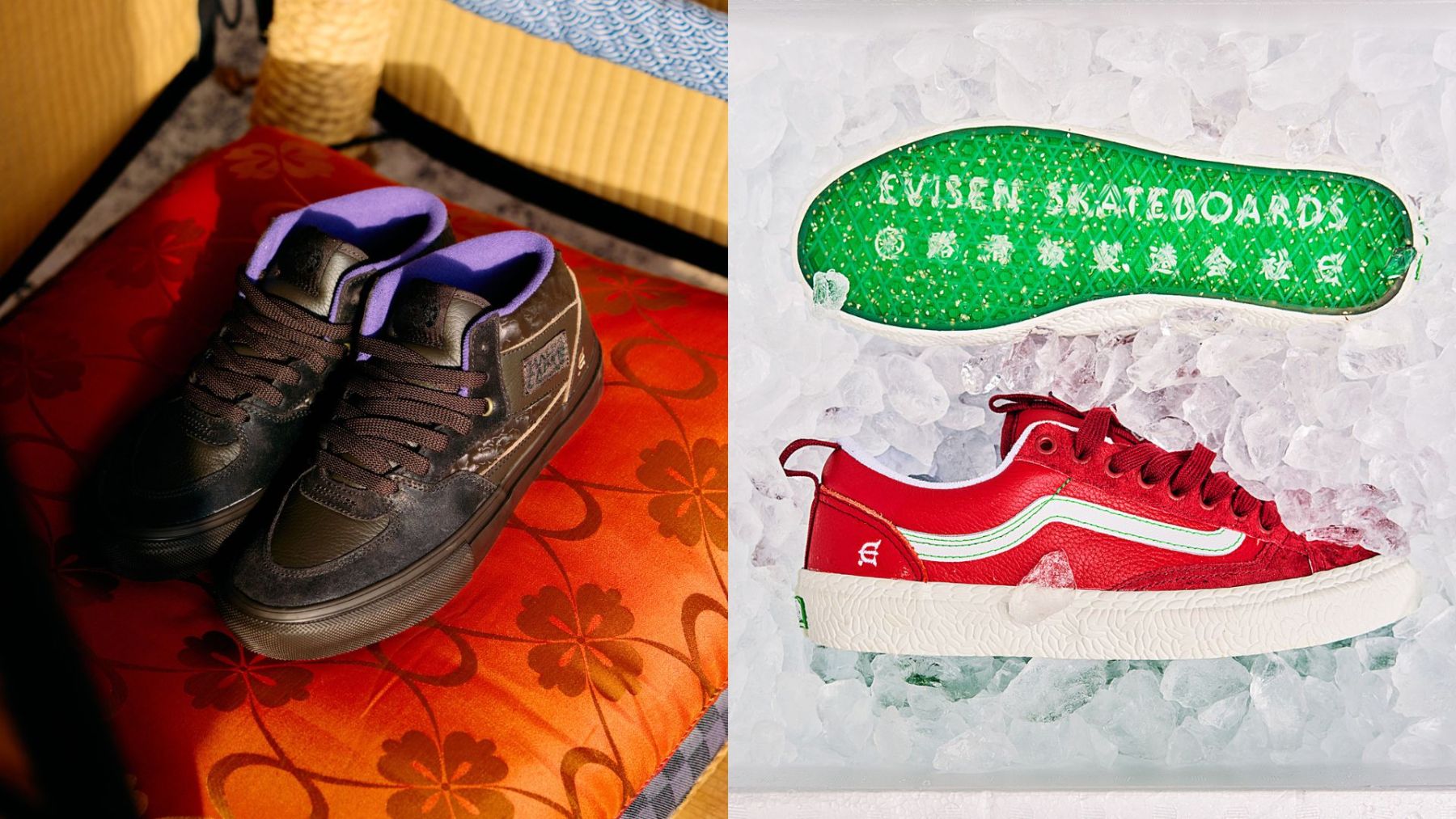 Evisen Skateboards〉が〈Vans〉との待望のコラボレーションを発表
