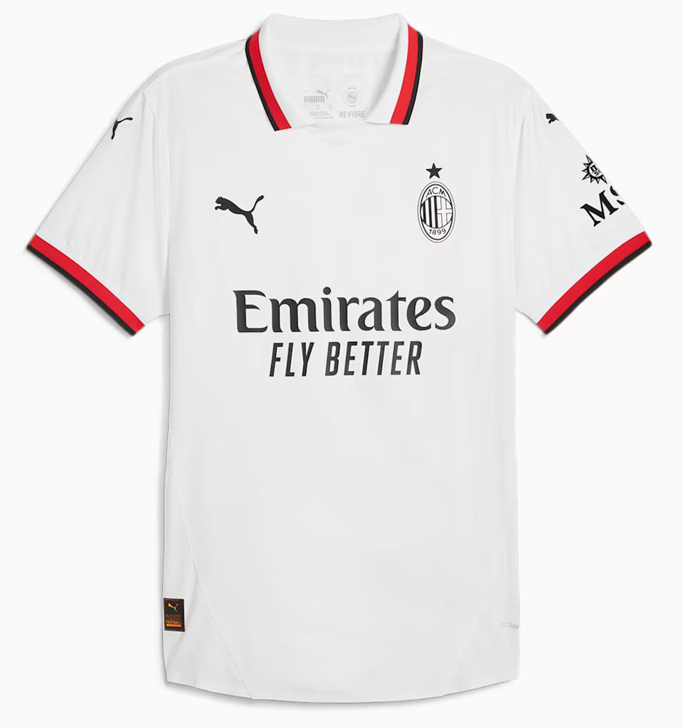 ACミラン ユニフォーム ホワイト PUMA 2024-2025 125周年 シンプルで優雅！125周年のミラン、新アウェイユニフォームを発表