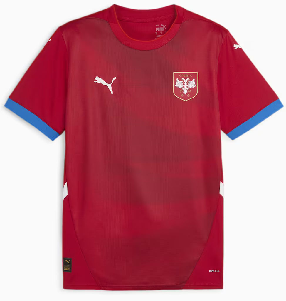 セルビア代表、EURO2024に向けた新ユニフォームを発表！白のアウェイに