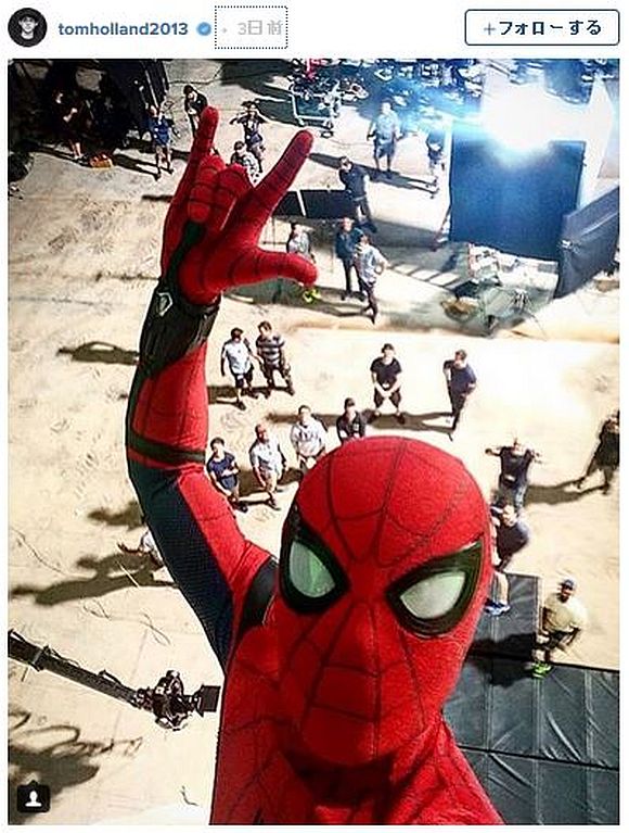 新生スパイダーマンの自撮りが カッチョ良すぎる と話題に いかにもクモ男なアングルが最高なのだ 16年7月13日 エキサイトニュース