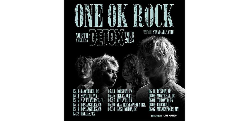 ONE OK ROCK、15都市を巡る北米ツアーの開催決定 (2025年1月24日