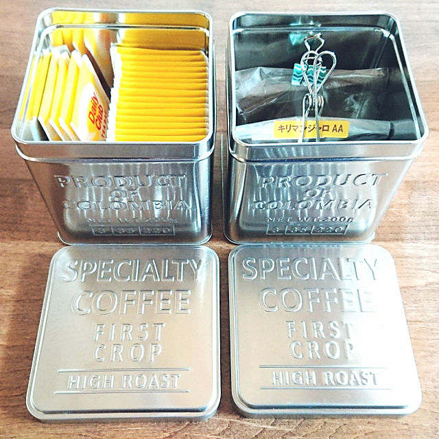 お家カフェ セリアのアイテムで茶葉 コーヒーの保管術 ローリエプレス