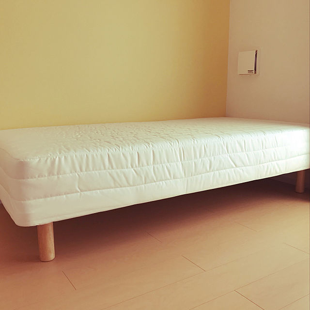 柔らかな質感の 無印 脚付マットレス スモールサイズ - シングルベッド 
