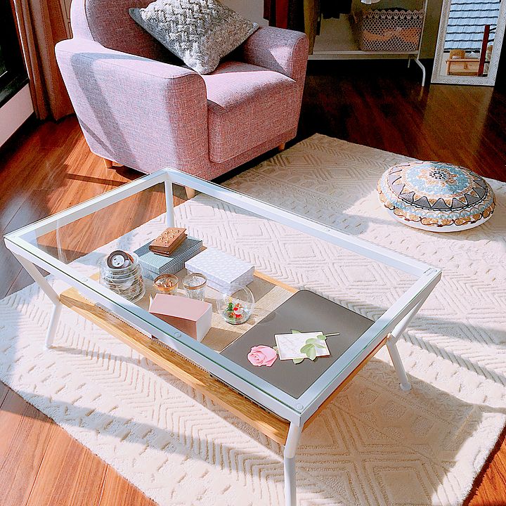 フランフラン 正方形 ローテーブル-