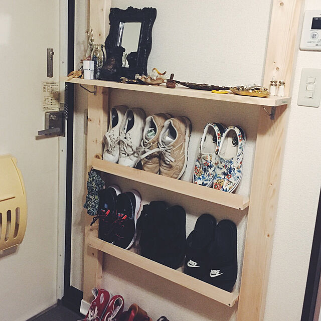 スッキリ片づいてインテリアとしても 靴置き場diy実例集 ローリエプレス