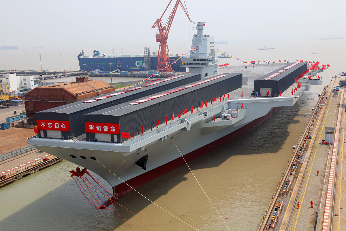 'Rise of China': Beijing Unveils New Aircraft Carrier to Much Fanfare ...