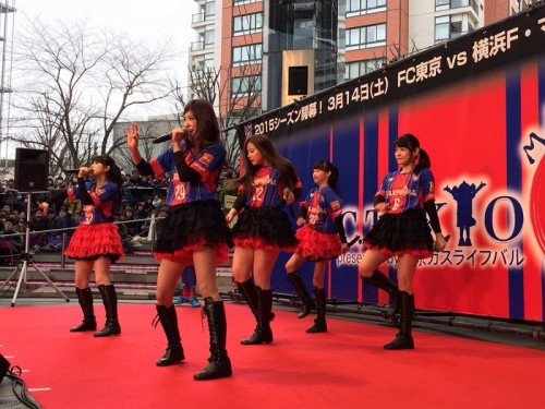 Fc東京 祭 にアイドリング が登場 橘ゆりか 優勝を目指そうという想いを込めて 15年2月23日 エキサイトニュース