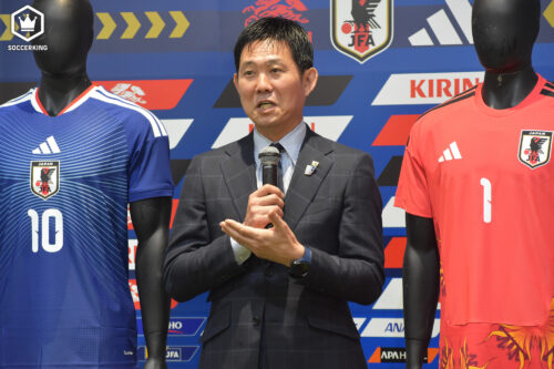 森保一監督、日本代表新ユニは「チャレンジに背中を押してもらえる