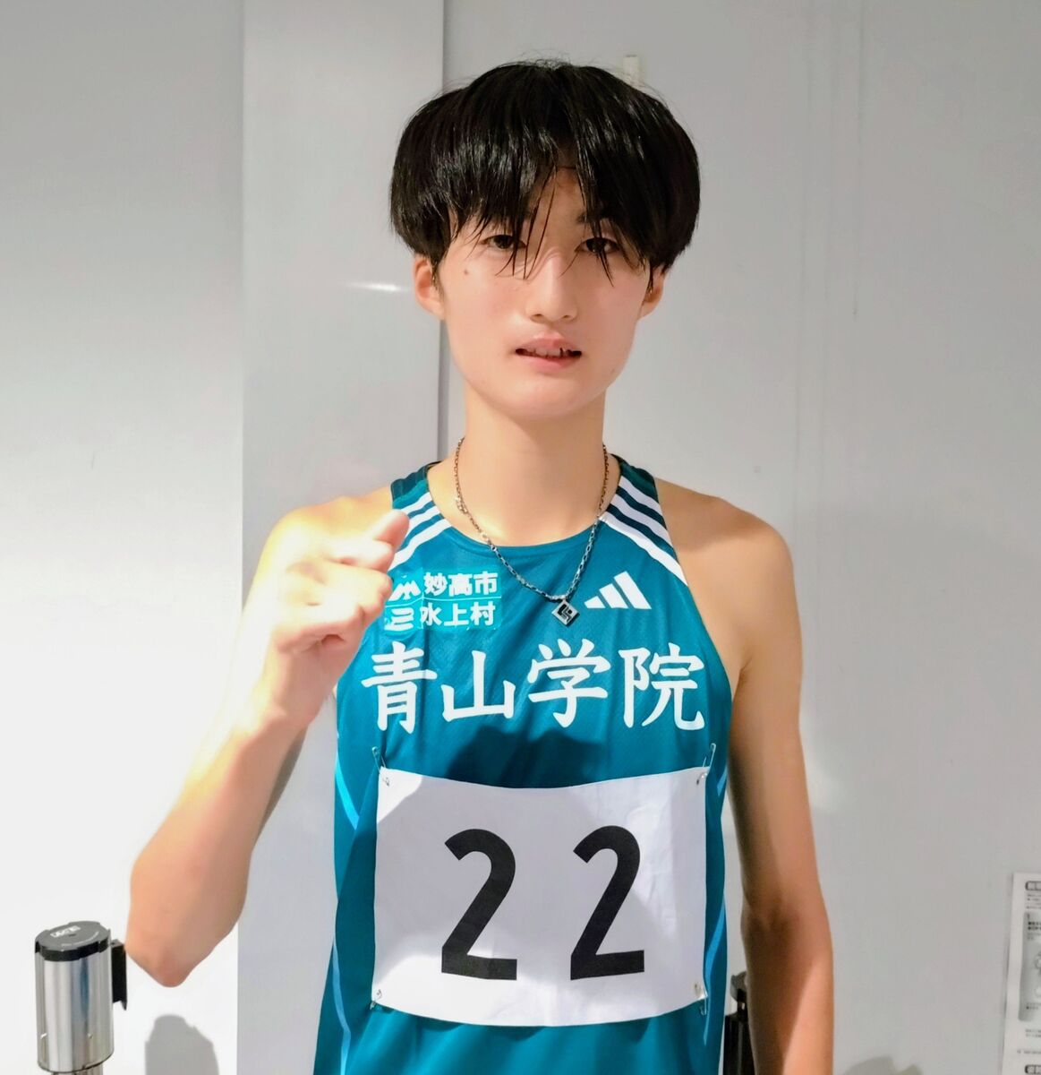 青山学院大学サッカー部 トレーニングウェア42 水色/紺色 累計16